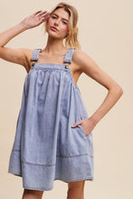Load image into Gallery viewer, Denim A-Line Overall Dress
