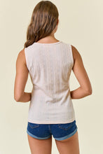Load image into Gallery viewer, V-Neck Zipper Tank
