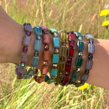Load image into Gallery viewer, Czech Glass Elastic Bracelet - Assorted
