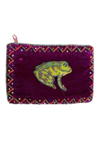 Load image into Gallery viewer, Frog Rectangle Velvet Coin Purse
