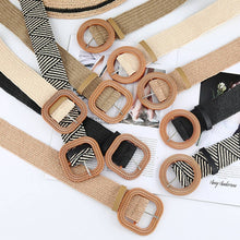 Load image into Gallery viewer, Vintage Braided Square Buckle Belt
