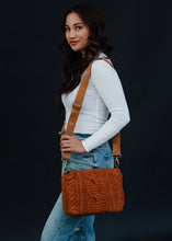 Load image into Gallery viewer, Rust Cable Knit Crossbody
