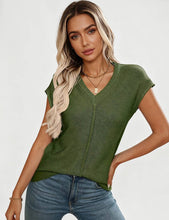 Load image into Gallery viewer, V-Neck Knit Top
