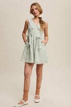 Load image into Gallery viewer, Gingham Floral Mini Dress
