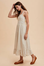 Load image into Gallery viewer, Striped Cotton Apron Dress
