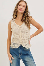 Load image into Gallery viewer, Crochet Lace Tank
