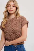 Load image into Gallery viewer, Short Sleeve Knit Sweater

