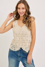 Load image into Gallery viewer, Crochet Lace Tank
