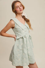 Load image into Gallery viewer, Gingham Floral Mini Dress
