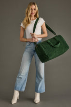 Load image into Gallery viewer, Dk. Green Corduroy Duffel
