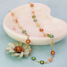 Load image into Gallery viewer, Field of Flowers Multi Daisy Chain Necklace
