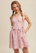 Load image into Gallery viewer, Gingham Floral Mini Dress
