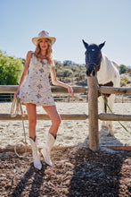 Load image into Gallery viewer, Studded Buckle Denim Dress
