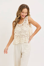Load image into Gallery viewer, Crochet Lace Tank
