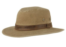 Load image into Gallery viewer, Outdoor Canvas Cotton Safari Hat w/Leather Band
