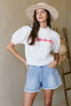 Load image into Gallery viewer, Crystal's LOVE Sweater Top
