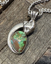 Load image into Gallery viewer, Vintage Green Copper Turquoise Pendant
