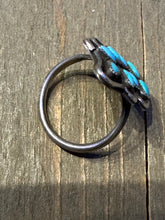 Load image into Gallery viewer, Vintage Leaf Turquoise Ring

