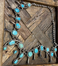 Load image into Gallery viewer, Vintage Turquoise Squash Blossom
