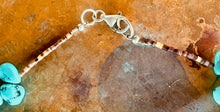 Load image into Gallery viewer, Gorgeous Graduated Turquoise Tab Necklace
