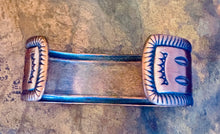 Load image into Gallery viewer, Fred Harvey Inspired Copper Cuff
