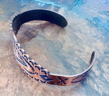 Load image into Gallery viewer, Fred Harvey Inspired Copper Cuff
