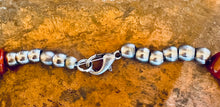 Load image into Gallery viewer, Vintage Navajo Turquoise and Red Coral Nugget Necklace
