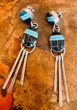 Load image into Gallery viewer, Vintage Zuni Fringe Earrings
