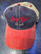 Load image into Gallery viewer, Vintage Washed Red/Blue with Mesh back Cap
