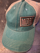 Load image into Gallery viewer, Vintage Washed Cap with mesh back-TEAL
