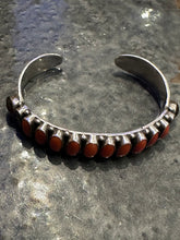 Load image into Gallery viewer, Vintage Red Coral Cuff
