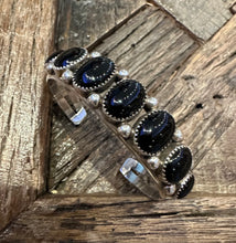 Load image into Gallery viewer, Vintage Black Onyx Cuff
