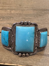 Load image into Gallery viewer, Vintage  Navajo Turquoise Cuff
