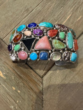 Load image into Gallery viewer, Vintage  Navajo Multi-Stone Cuff
