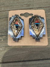 Load image into Gallery viewer, Vintage Ted Etsitty 12K Gold Clip On Earrings
