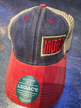 Load image into Gallery viewer, Vintage Washed Red/Blue with Mesh back Cap
