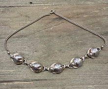 Load image into Gallery viewer, Vintage Sterling Silver Scarab Beetle Concho Necklace
