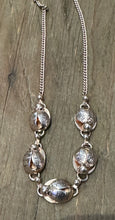 Load image into Gallery viewer, Vintage Sterling Silver Scarab Beetle Concho Necklace
