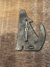 Load image into Gallery viewer, Vintage Pewter Cactus Pin Brooch
