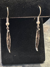 Load image into Gallery viewer, Vintage Sterling Canoe Earrings
