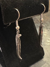 Load image into Gallery viewer, Vintage Sterling Canoe Earrings
