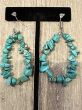 Load image into Gallery viewer, Vintage Turquoise Nugget Earrings
