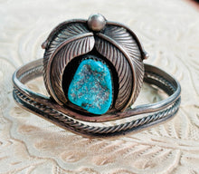 Load image into Gallery viewer, Vintage Turquoise Shadowbox Cuff
