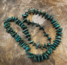 Load image into Gallery viewer, Vintage Turquoise Nugget &amp; Heishi Bead Necklace
