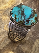 Load image into Gallery viewer, Vintage Navajo Turquoise Cuff

