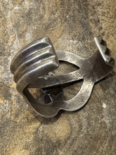 Load image into Gallery viewer, Vintage Navajo-style sandcast turquoise cuff
