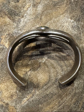 Load image into Gallery viewer, Vintage Navajo-style sandcast turquoise cuff
