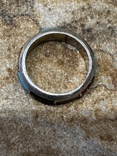 Load image into Gallery viewer, Vintage Zuni multi-stone channel inlay band ring
