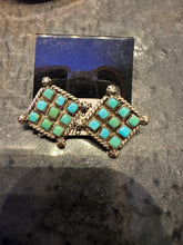 Load image into Gallery viewer, Vintage Turquoise Clip-on Earrings
