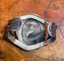 Load image into Gallery viewer, Vintage Turquoise Sterling Silver Cluster Cuff
